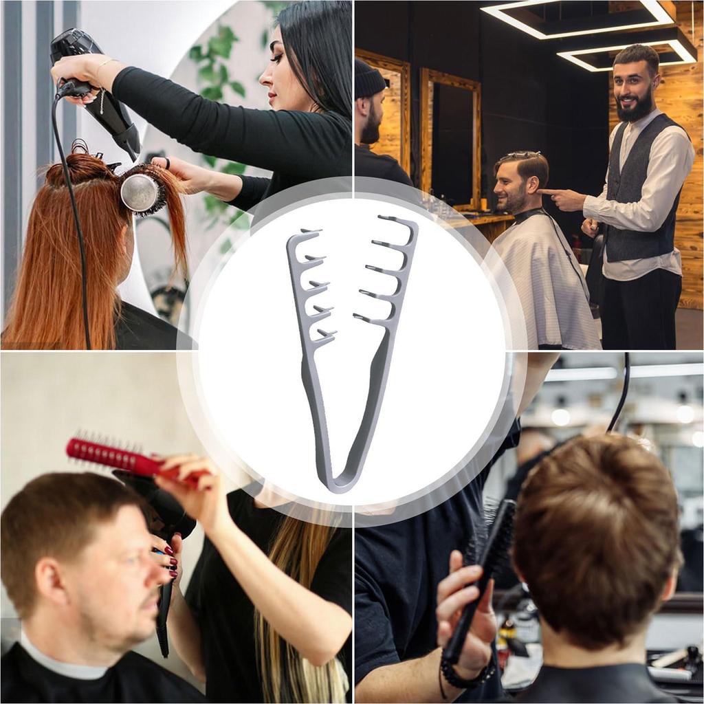 Haarkämme zum Stylen Entwirren Wurzeln Volumen Werkzeug Volumengebender Breitzahn-Stylingkamm für Friseurbedarf Zuhause Wohnheim Reise