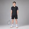 Li Ning International Team Competition Series Sports Casual Minimalist Color Block Short Sleeve Badminton Shirt Unisex Tops Black AAYV021-1