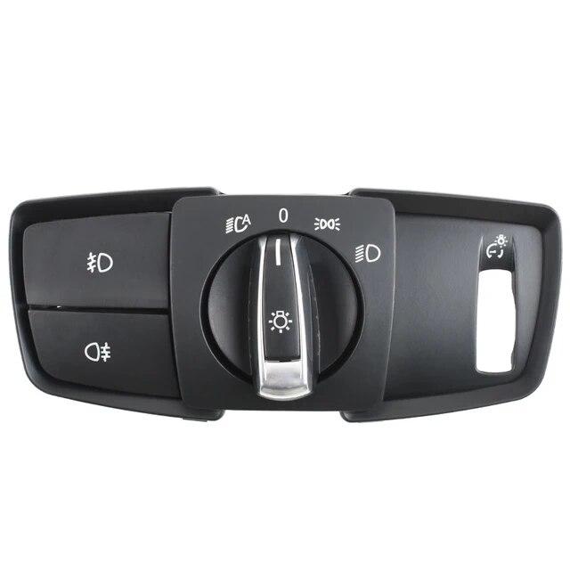 LHD Car Interior Accessories Headlight Lamp Switch Cover Trim For BMW 1 2  3 4 5 7 Series F10 F11 F18 F01 F30 F35 F34 F20 X3 X4