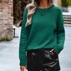 2026 New Women's Round Neck Sweater, Casual Long Sleeve Knit Top for Autumn Winter Daily Wear