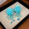 Elegant Fairy Tassel Flower Earrings - Fresh Forest Style for Women