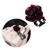 Elegant Red Rose Rings Punk Gothic Flower Adjustable Open Rings Halloween Party Cosplay Rings Jewelry Gifts for Women