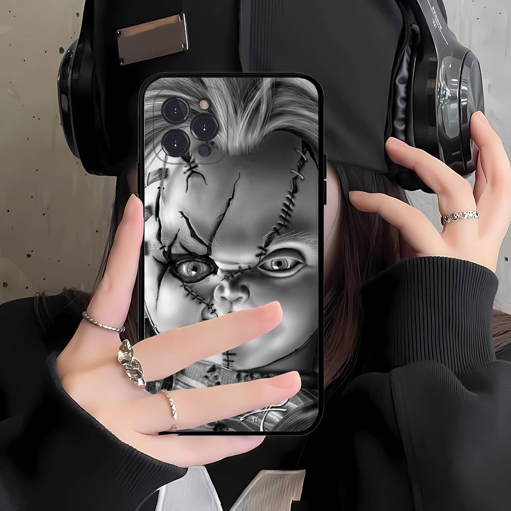 Chucky Doll Horror Movie Phone Case For iPhone 17 16 15 14 13 12 Mini 11 Pro Max Soft Silicone Cover