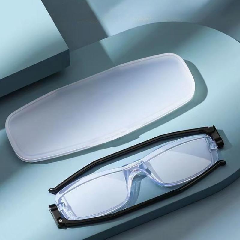 New Folding Reading Glasses 360 °Rotating Lightweight Presbyopic Eyewear Comfortable Women Foldable Reading Eyeglass Mirror Leg