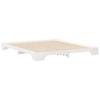 Bed Frame White 180 x 220 cm Solid Pine Wood
