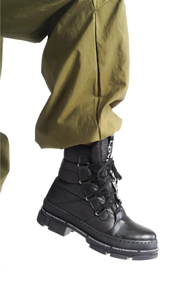 Bottes de neige modernes et élégantes pour femmes, bottes de neige en Faux cuir, matériau de Parachute