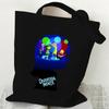 Animation Peripheral Cartoon Printing Messenger Bag Canvas Bag Leisure Large Capacity Women'S Shoulder Shopping Bag