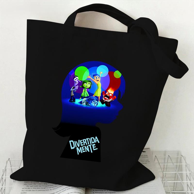 Animation Peripheral Cartoon Printing Messenger Bag Canvas Bag Leisure Large Capacity Women'S Shoulder Shopping Bag