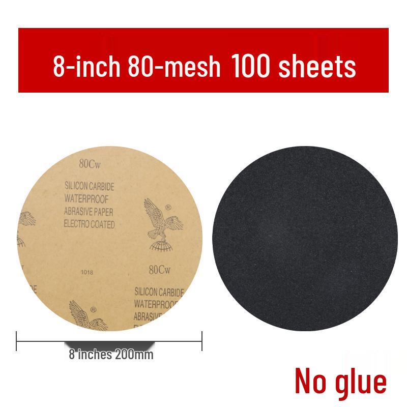 Eagle Brand 8-inch Wet/Dry Metallographic Sanding Disc for Woodworking and Polishing