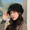 Octagonal Hat Women's Autumn and Winter Thick and Warm Beret Fashionable and Versatile Korean Version