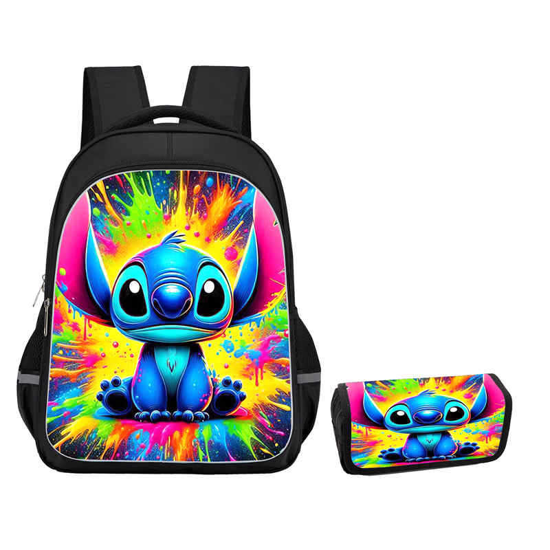 Stitch Combination Set Peripheral Backpack Men'S And Women'S Pencil Bag