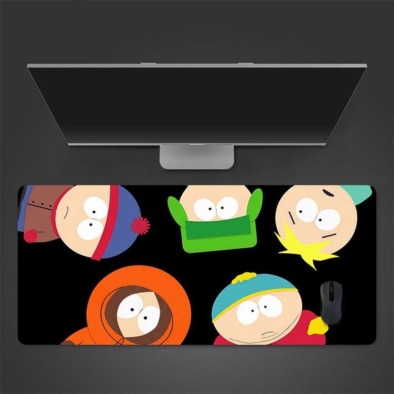South Park Art Mouse Pad, Large Gaming Desk Mat, Non-slip XXL Mousepad for Laptop & Tablet, Mini PC Playmat with Stitched Edges