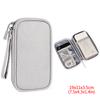 Compact Portable Cable Storage Pouch with Zipper Closure and Multiple Compartments