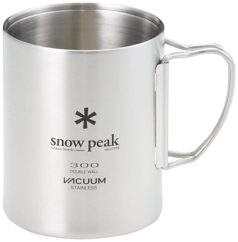 Snow Peak Stainless Steel Vacuum Mug 300 (MG-213) with Sticker
