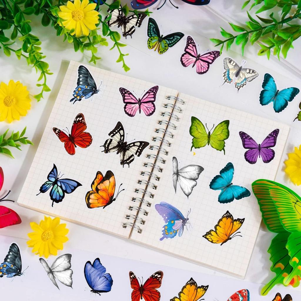 100-500Pcs High-Quality Creative High-Quality Butterfly High-Quality Decorative High-Quality Stickers High-Quality Gift Self-assembly High-Quality