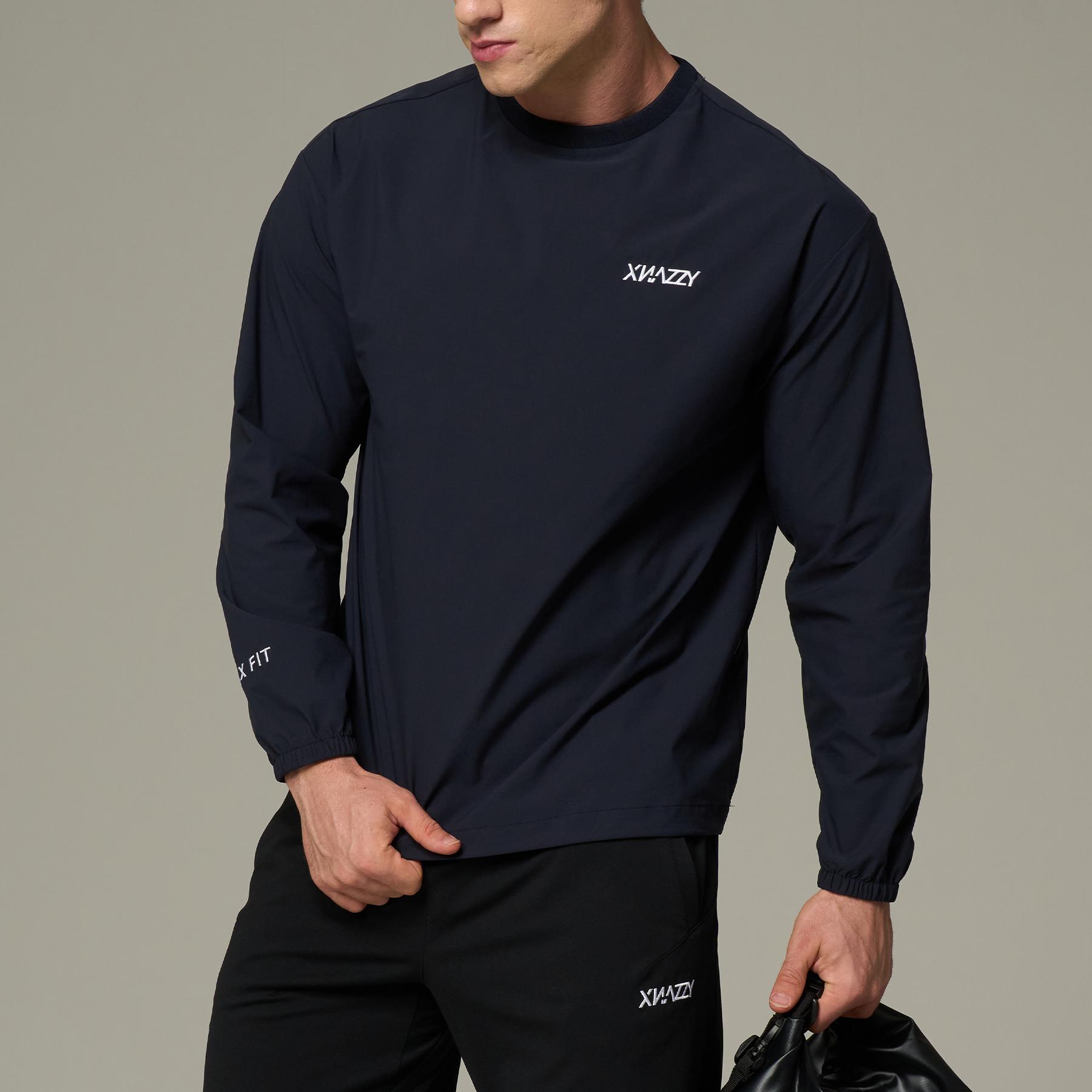 X Negi Basic Flex Sweatshirt Xn22Fwssma02 [Navy] Xn22Fwssma02Ny/2Xl(110)