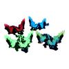 3D Printed Dragon Figurine Glow-in-the-dark Flying Dragon Fidget Toy with Articulated Dragon Decoration Movable Joints Luminous