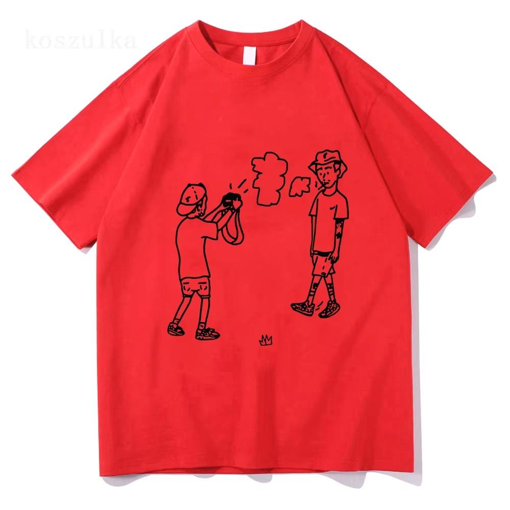 Streetwear Hip Hop Tees Round Neck Casual Top Player Hater Rels Tshirts Summer Sleeve Tee-shirt Summer Round Neck Breathable Top