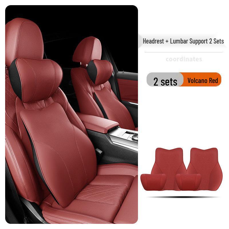 Tesla Headrest & Lumbar Support Pillow for Model 3/Y/X/S