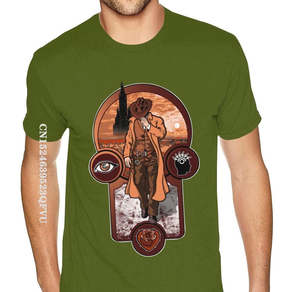 Obyčejné Krédo pistolníka Temná věž Stephen King Trička Nadměrné Anime tričko Muži Bavlna Muži Plus Size Černé tričko