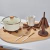 3-Piece Trivet and Bamboo Tripod Mat Set - For Hot Dishes, Frying Pans, and Teapots, Beautiful and Functional Tree-Shaped Design