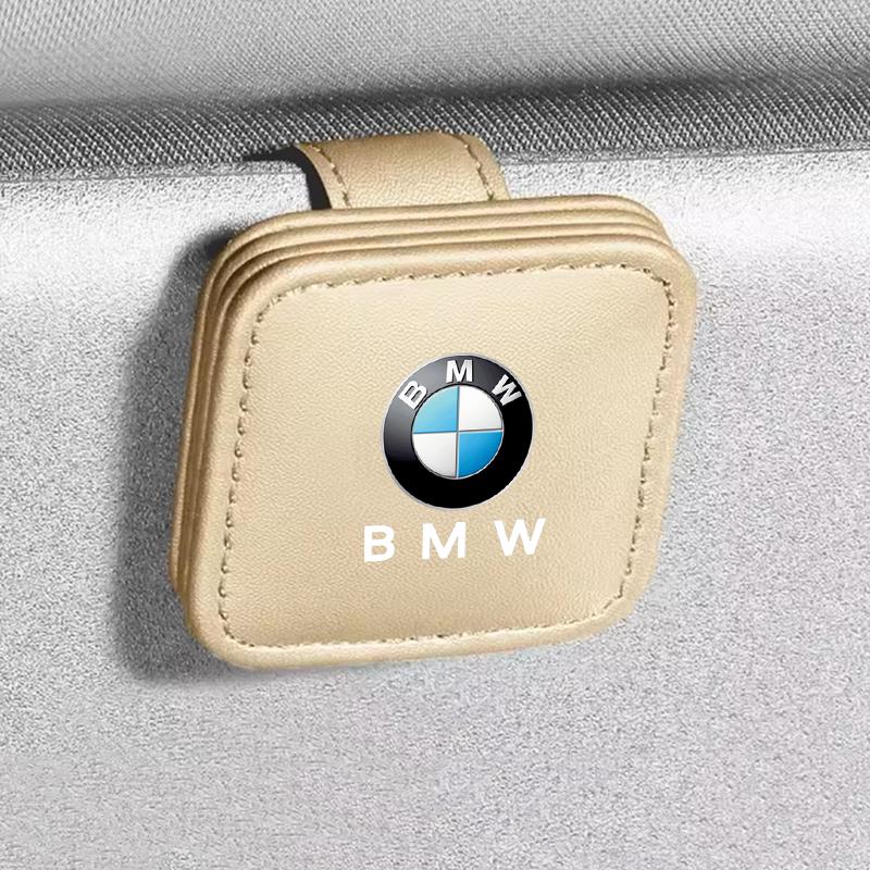 Auto Sun Visor Glasses Box Sunglasses Clip Card Ticket Holder For BMW M 1 2 3 4 5 7 Series X1 X3 X4 X5 X6 X7 F10 F30 E46 E60