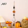 Entrance Door Hanging Sign Halloween Beaded Sign, Witch Pumpkin Bat Pendant Garland for Indoor Outdoor Party Ornaments Door, Spooky Festive Home Decor