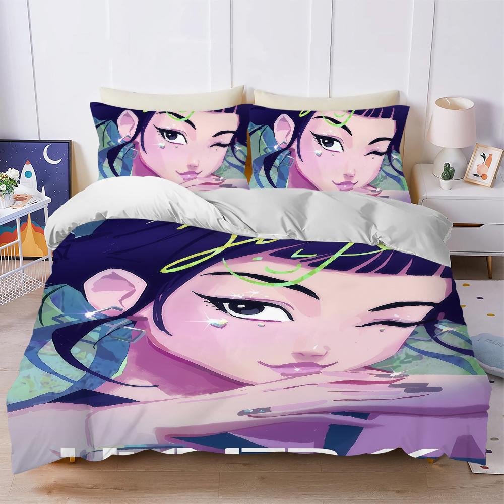 D-Demon H-Hunters Bedding ste Mira Zoey Rumi Duvet Cover Set Cotton Bed 3 Piece Summer Comfortable Student Dormitory Home