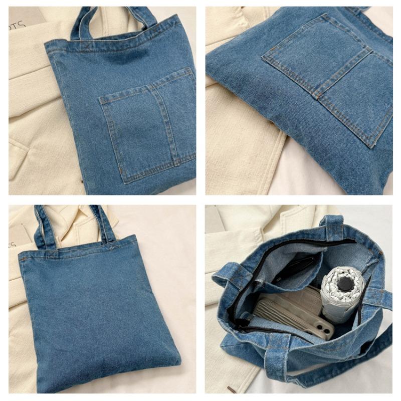Denim Large Capacity Hundred Shoulder Armpit Bag New Casual Bag Tote Bag