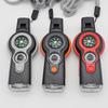 In 1 Outdoor Survival Tool Led Light Compass Whistle Thermometer For Camping