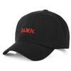 Letter Damn Embroidery Baseball Cap Stitched Adjustable Distressed Faded Cap Hip-Hop Rapper Washed Cotton Baseball Hats
