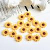 New Sunflower Nail Art Decorations Flat Bottom Realistic Mini Nail Decorations Handmade DIY Hair Clips Earrings Accessories