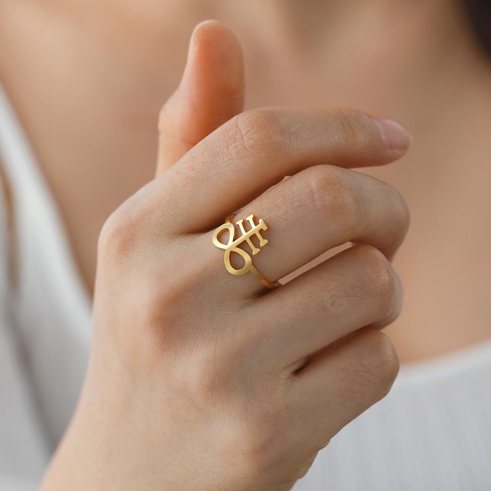 Dawapara Vintage Leviathan Cross Adjustable Ring Stainless Steel Unisex Rings Protection Symbol Gothic Jewelry Anniversary Gift