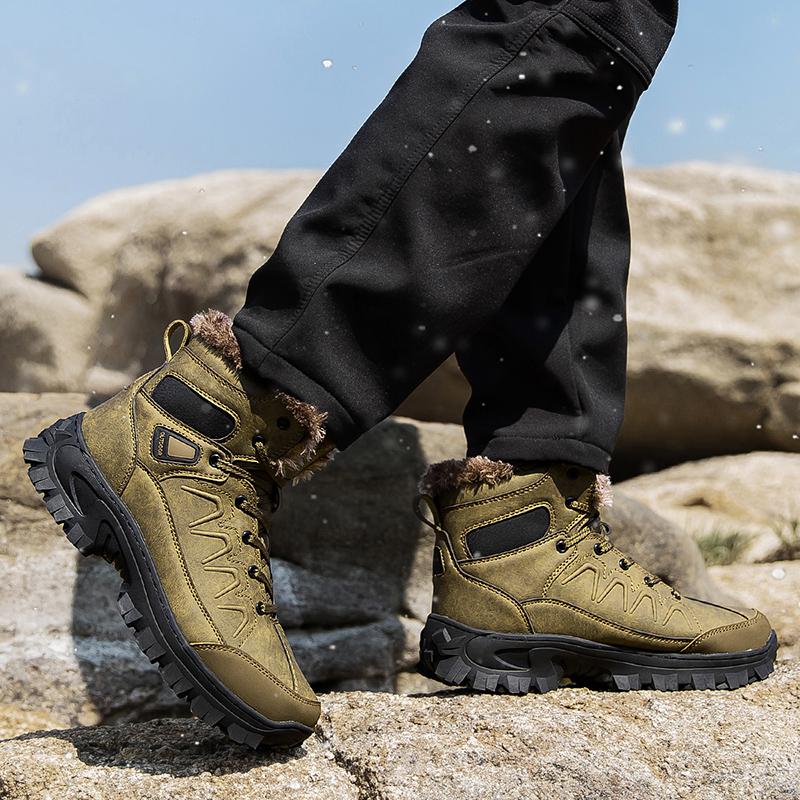 Talla 40- 48 Botas de Nieve de Invierno para Hombre Impermeables para Exteriores Botas de Hombre Estilo Ruso Botines para Hombre Botas de Nieve