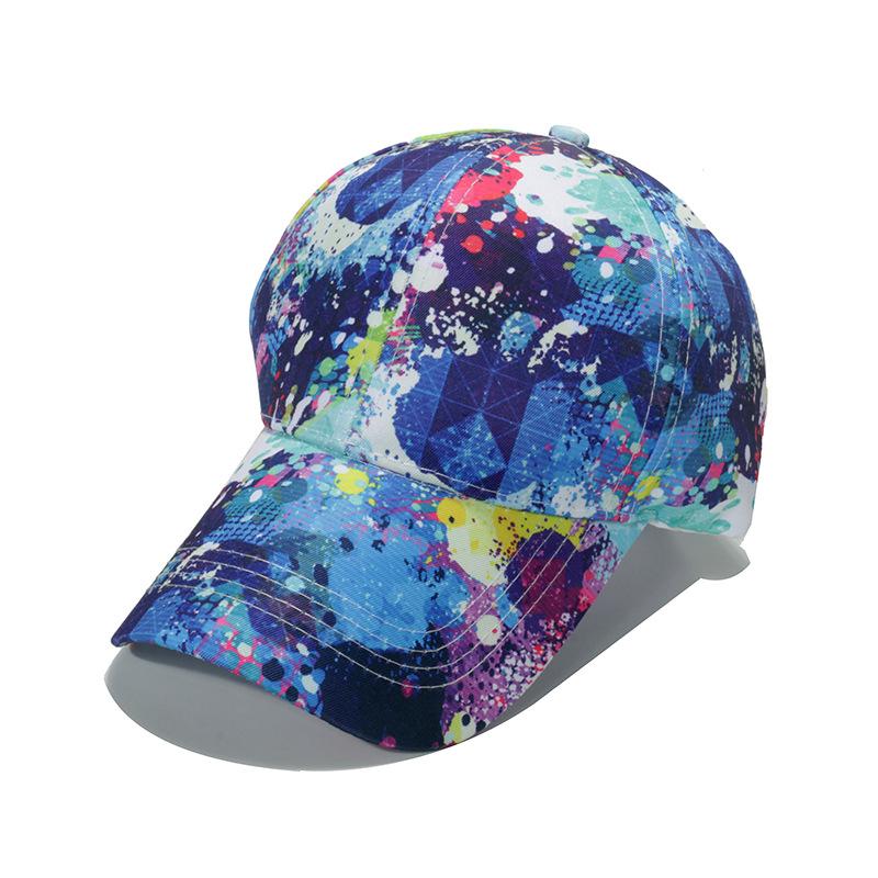 New Spring And Summer Casual Sun Hat Trend Hip Hop Color Graffiti Painted Men'S And Women'S Adjustable Baseball Hats Gorras