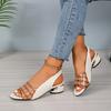 Fashion 2025 Women Mie Heels Sandals Chunky Fashion Shoes Designer Summer New Brand 2025 Walking Casual Slides Dress Sandals Women