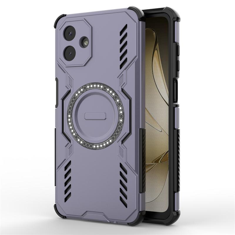 

Shockproof Armor Case For Samsung Galaxy M07 Magnetic Adsorption Wireless Charge Cover For Samsung M07 Case For Samsung M07 Case For Samsung M07 фиолетовый