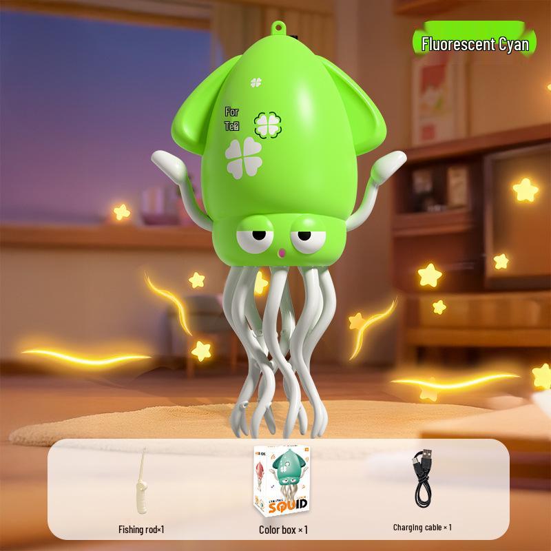 Rechargeable Magic Dancing Octopus Toy with Obstacle Avoidance and Induction for Kids