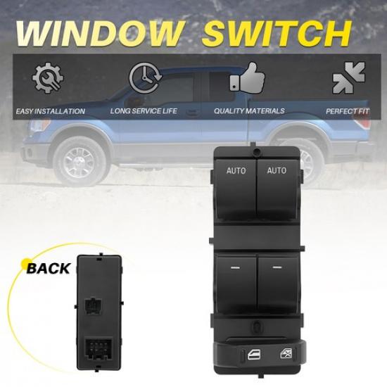 

Master Power Front Switch Window For 11-17 Ford Left F150/ 11-14 Lincoln Mark LT