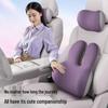 Car Headrest & Lumbar Support Pillow - Cute, Skin-Friendly Memory Foam for Neck & Back Comfort