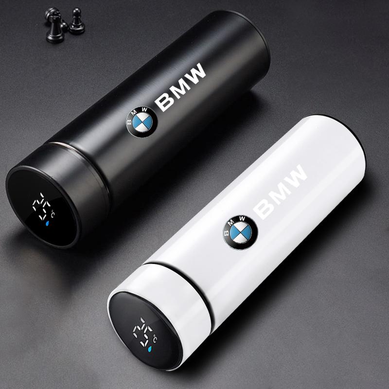 YAMHS1 Car Smart Thermos Mug Insulation Cup Led Digital Temperature Display For BMW E34 E36 E60 E90 E46 E39 E70 F10 F20 F30 X5 X6 M5 M6