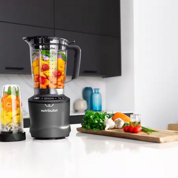 Nutribullet Nbf550dg Smartsense 1500 Combo Graphite Jug Blender