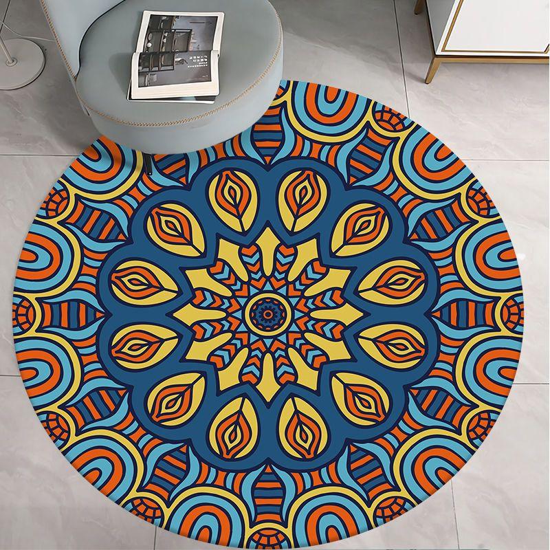 Round Carpet for Living Room Bed Room Floor Carpets Home Decor 3D Printed Rugs Anti-slip Mat