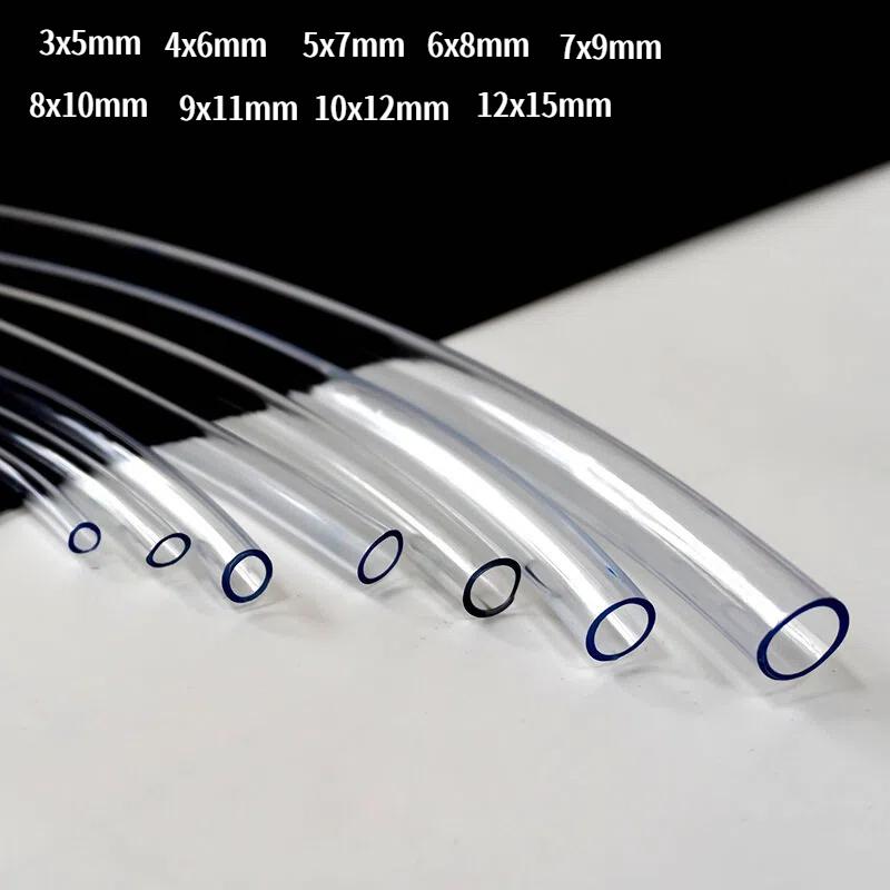 10m PVC Transparent Hoses High Quality Aquarium Pump Tube ID 3-16mm Clear Plumbing Pipe Garden Watering flexible Hose
