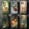 Sika Deer Elk Animal Soft Phone Case for iPhone 16 16E 17 Air 15 Pro Max 14 Plus 13 Mini 11 12 7 Black Cover Back Shell