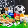 5 Pièces 20CM Lanternes en Papier Thème Football Sportif Ornement Suspendu de Cour de Football Fond pour Anniversaire d'Enfant Mariage Fête Déco