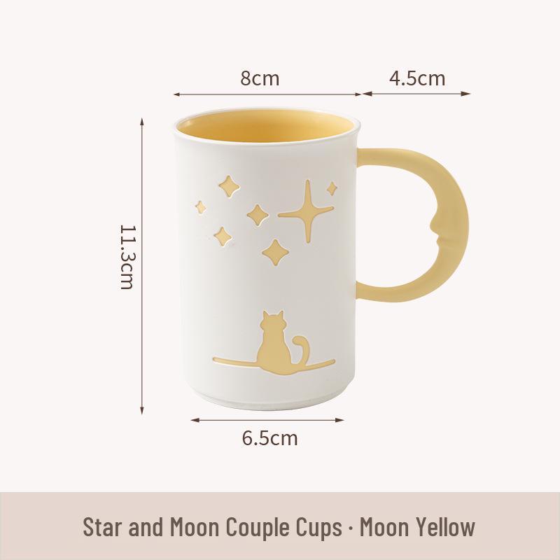 Star Moon Family Set: Toothbrush Holder & Water Cups (Set of 3) 420ML