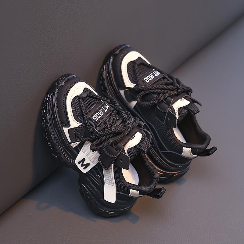 Fashion dad shoes 2025 spring and autumn new children's running shoes medium and large casual fashion girls and boys