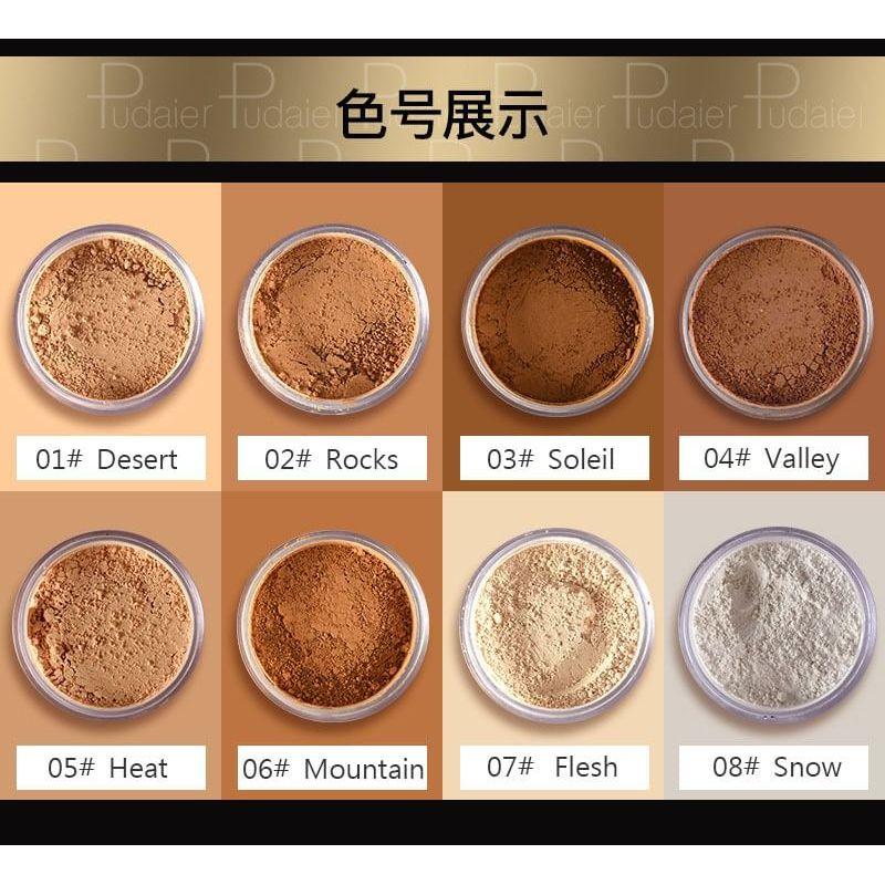 Pudaier - Crystal Bronzing Multi-Purpose Loose Powder - 8 Colors