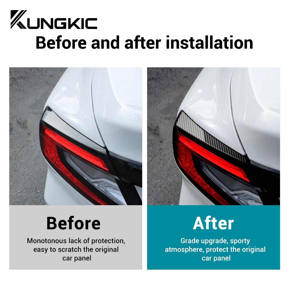 Real Soft Carbon Fiber Sticker For Subaru WRX/WRX STI 2025 2025 2025 LHD RHD Car Rear Tail Light Eyebrow Cover Trim Accessories